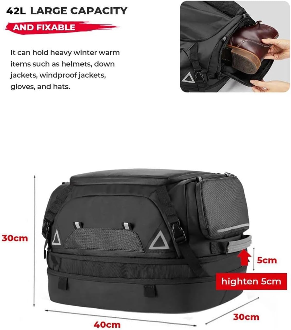 サドルバッグ ツーリングバッグ 42L R1200G用 R1250GS用 R1200GS